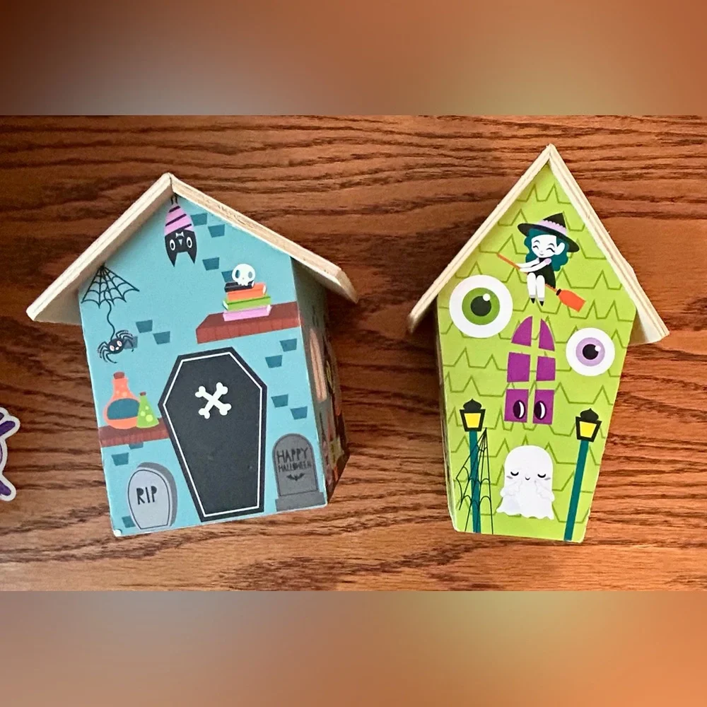 Halloween Mini Dollhouses Set of Two Target One Spot Seasonal Haunted